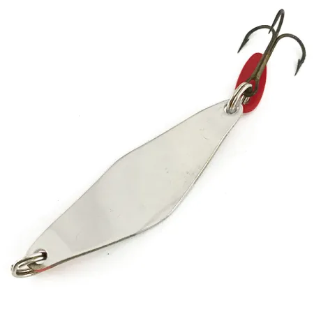 Bay de Noc Do-Jigger Cuillère, Nickel / Rouge, 10g, Accents UV, #7397