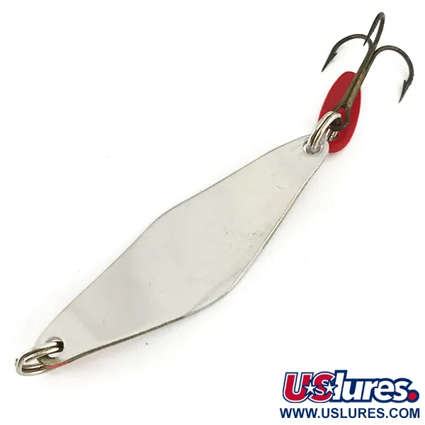 Bay de Noc Do-Jigger Cuillère, Nickel / Rouge, 10g, Accents UV, #7397