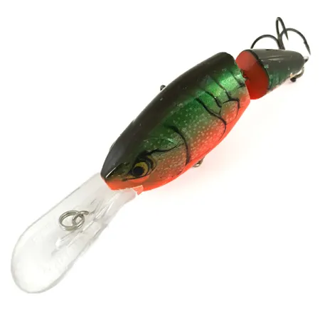 Rapala Jointed Shad Rap JSR07 Poisson-nageur, Vert/Orange, 12g, #7401