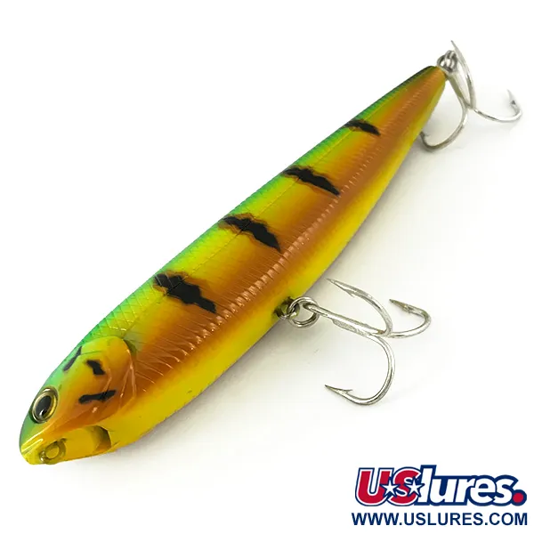 Bass Pro Shops XPS Slim Dog Stickbait, Peacock, 12g, Surface, #7402