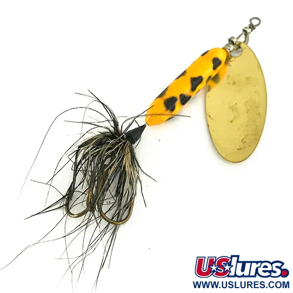 Worden’s Original Rooster Tail 3 Cuiller, Or, 6g, Plumes, #7412