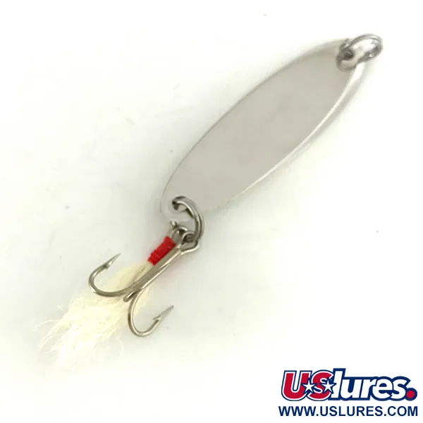 Acme Feathered Kastmaster Cuiller, Chrome, 10.5g, Triple Plume, #7419