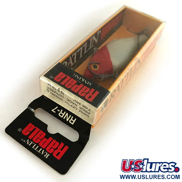Rapala Rattl'n RAP Lipless Crankbait, Red Head, 16g, Coulant, #SRNR07 RH