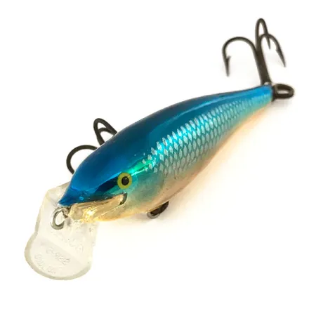 Rapala Shallow Shad Rap Poisson Nageur, Bleu/Or, 5g, Balsa, #7439