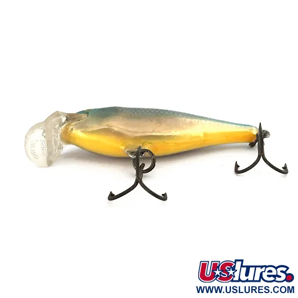 Rapala Shallow Shad Rap Poisson Nageur, Bleu/Or, 5g, Balsa, #7439