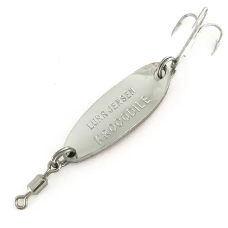 Luhr Jensen Krocodile UV Cuillère, Nickel/Orange, 7g, UV stripe, #7447