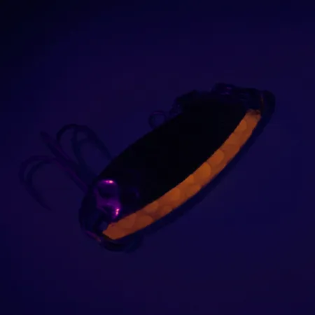 Luhr Jensen Krocodile UV Cuillère, Nickel/Orange, 7g, UV stripe, #7447