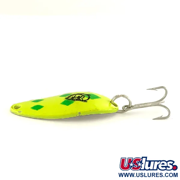 Eppinger Dardevle Devle Dog 5200 UV Cuillère, Jaune/Vert, 7g, UV, #7452