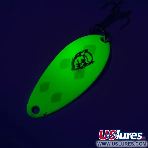 Eppinger Dardevle Devle Dog 5200 UV Cuillère, Jaune/Vert, 7g, UV, #7452