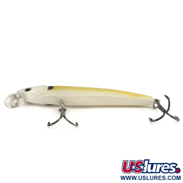 Matzuo Phantom Minnow Suspending Jerkbait, Jaune/Blanc, 5g, Billes, #7457