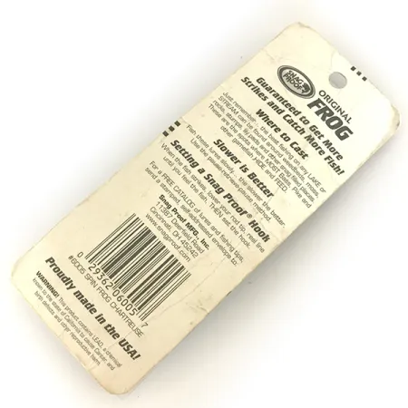 Snag Proof Original Frog Topwater, Chartreuse, 14g, Anti-herbe, #7458