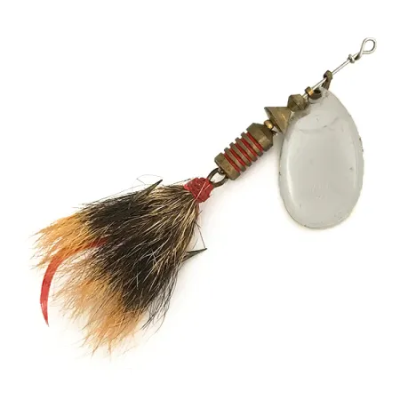 Cuiller Mepps Aglia 3 dressed, Argent, 7,3g, Plumage Naturel, #7459