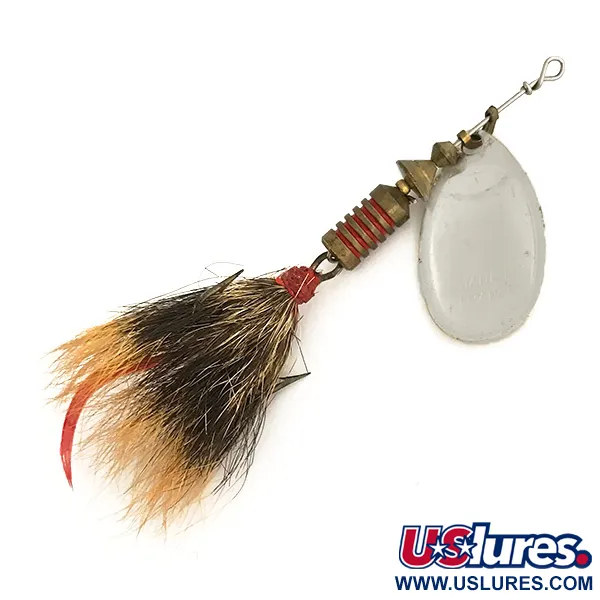 Cuiller Mepps Aglia 3 dressed, Argent, 7,3g, Plumage Naturel, #7459