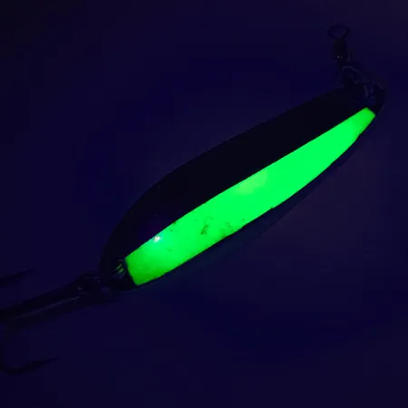 Luhr Jensen Krocodile Die #3 Cuillère, Nickel/Chartreuse, 10g, UV, #7483