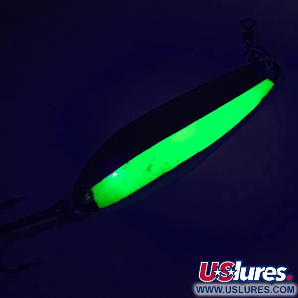 Luhr Jensen Krocodile Die #3 Cuillère, Nickel/Chartreuse, 10g, UV, #7483