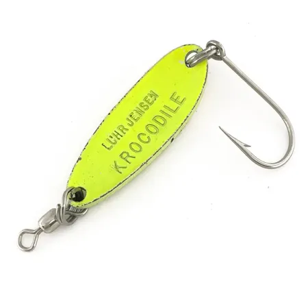 Luhr Jensen Krocodile UV Cuillère, Chartreuse/Rouge, 9g, UV, #7484