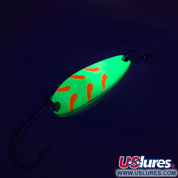 Luhr Jensen Krocodile UV Cuillère, Chartreuse/Rouge, 9g, UV, #7484