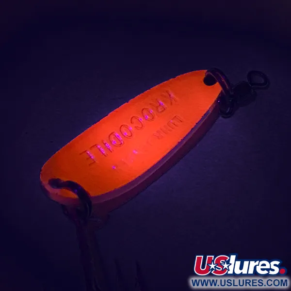 Luhr Jensen Krocodile UV Cuillère, Rouge / Noir, 9g, UV, #7485