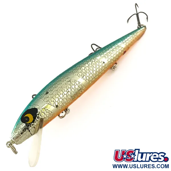 Smithwick Suspending Rattlin’ Rogue Jerkbait, Argent-Bleu, 10g, #7496