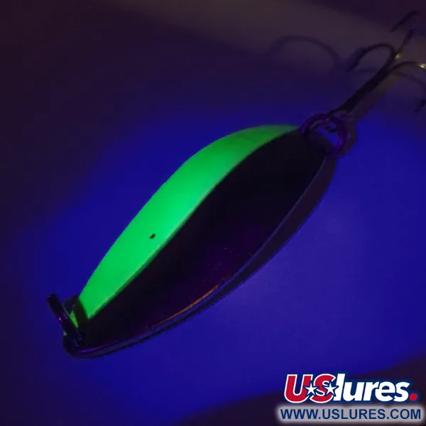 Seneca Little Cleo (Hula Girl) UV Cuillère, Nickel/Vert, 21g, #7504