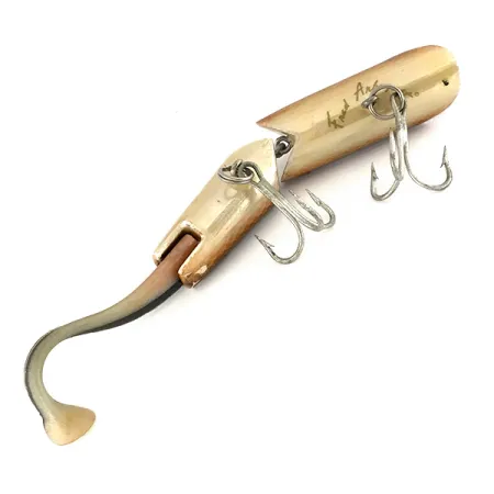 Fred Arbogast A.C. Plug Vintage Popper, Marron, 28g, Corps Articulé, #7508