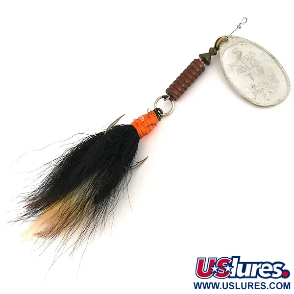 Mepps Aglia 5 dressed Cuiller, Argent, 14g, Triple habillé, #7521