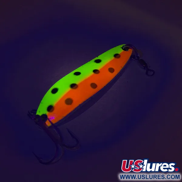 Luhr Jensen Krocodile Die #3 UV Cuillère, Jaune/Rouge, 14g, UV, #7523