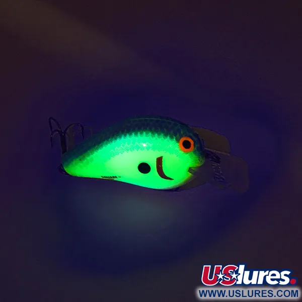 Bomber SQUARE A Crankbait, OB, 6g, Phosphorescent, #7527