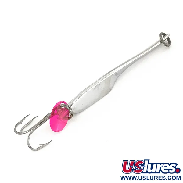 Johnson Lujon Jig Lure Jig, Nickel, 14g, Languette rose, #7541