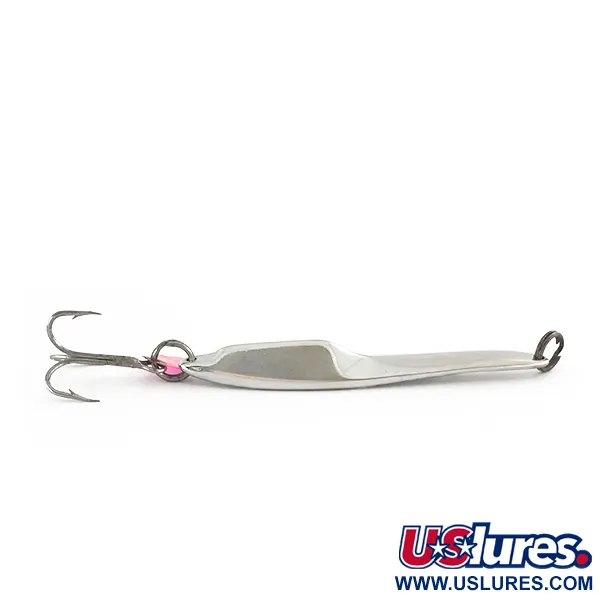 Johnson Lujon Jig Lure Jig, Nickel, 14g, Languette rose, #7541