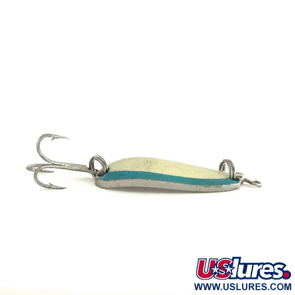 Luhr Jensen Krocodile Cuillère, White/Blue/Nickel, 9g, Coulante, #7543