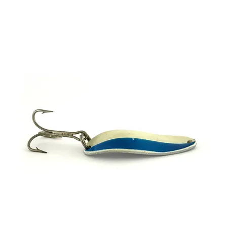 TODDCO Main Liner Glow Cuiller, Blanc / Bleu / Nickel, 11g, #7571