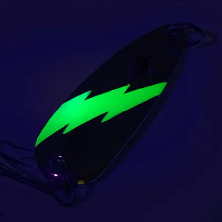 Red Eye Evil Eye UV Cuillère, Nickel / Vert, 14g, Détails UV, #7590