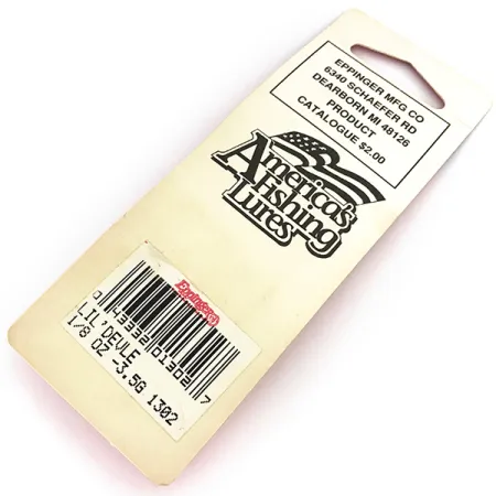 Eppinger Dardevle Lildevle Cuillère, Black / White, 3,5g, #1302