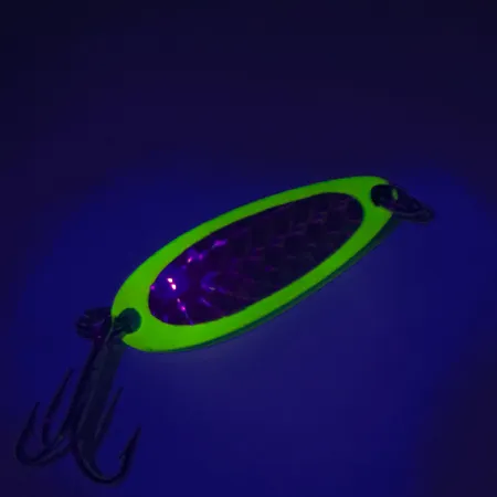 Luhr Jensen Krocodile UV Cuillère, Yellow, 9g, Réactif UV, #7604