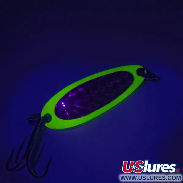 Luhr Jensen Krocodile UV Cuillère, Yellow, 9g, Réactif UV, #7604