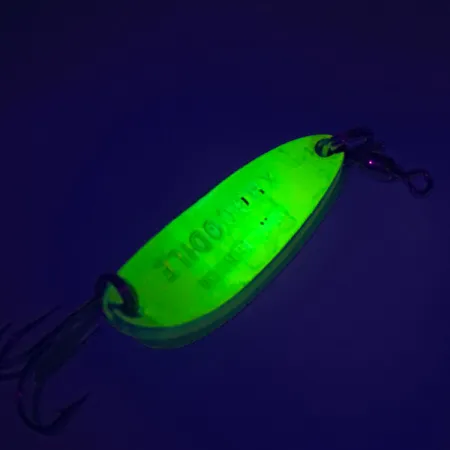 Luhr Jensen Krocodile UV Cuillère, Yellow, 9g, Réactif UV, #7604