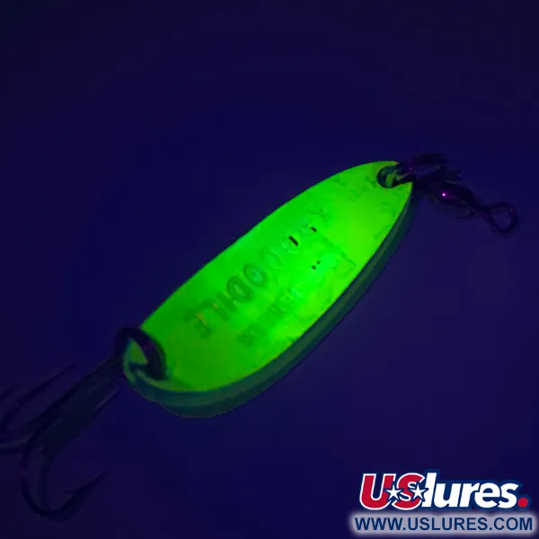 Luhr Jensen Krocodile UV Cuillère, Yellow, 9g, Réactif UV, #7604