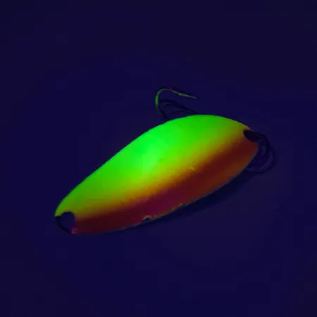 Cuillère Seneca Little Cleo UV, Jaune/Orange/Nickel, 7g, Effet UV, #7609