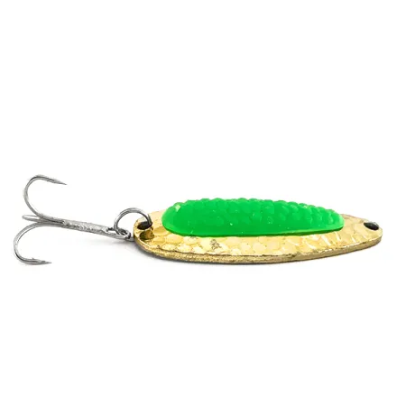 Blue Fox Pixee UV Cuillère, Gold / Green, 14g, Insert UV, #7612