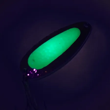 Blue Fox Pixee UV Cuillère, Gold / Green, 14g, Insert UV, #7612