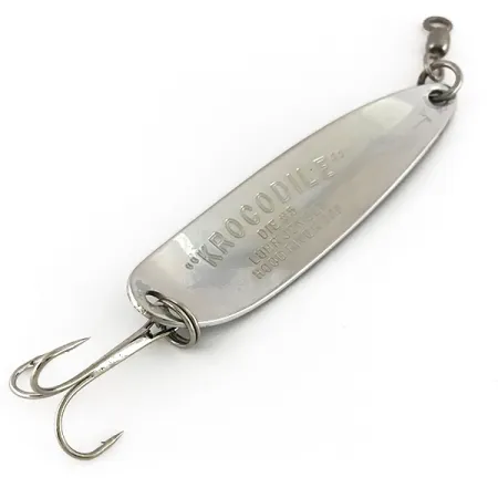 Luhr Jensen Krocodile Die #5 Cuillère, Nickel/Bleu, 23g, Vintage, #7630