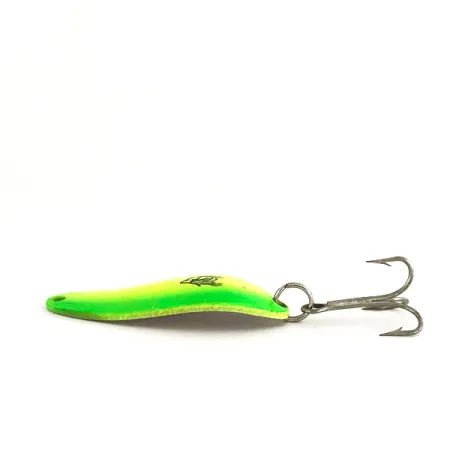 Eppinger Dardevle Devle Dog 5300 UV Cuillère, Jaune/Vert/Nickel, 10g, #7636