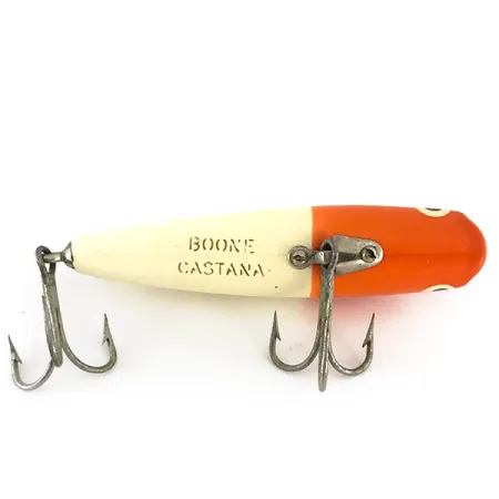 Boone Castana Popper, Rouge / Blanc, 10g, Cupped Mouth, #7643