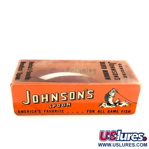 Johnson Silver Minnow Cuillère, Rouge / Blanc, 5g, Anti-herbe, #7677