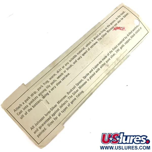 Weedless Johnson Silver Minnow Cuillère, Argent, 14g, Anti-herbe, #7679