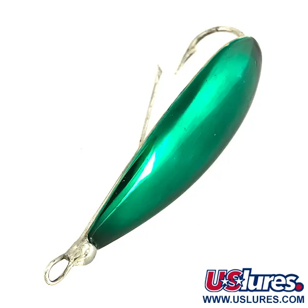 Johnson Silver Minnow Cuillère Anti-Herbe, Argent/Vert, 14g, #7680