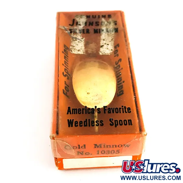 Weedless Johnson Silver Minnow Cuillère, Or, 5g, Anti-herbe, #7681