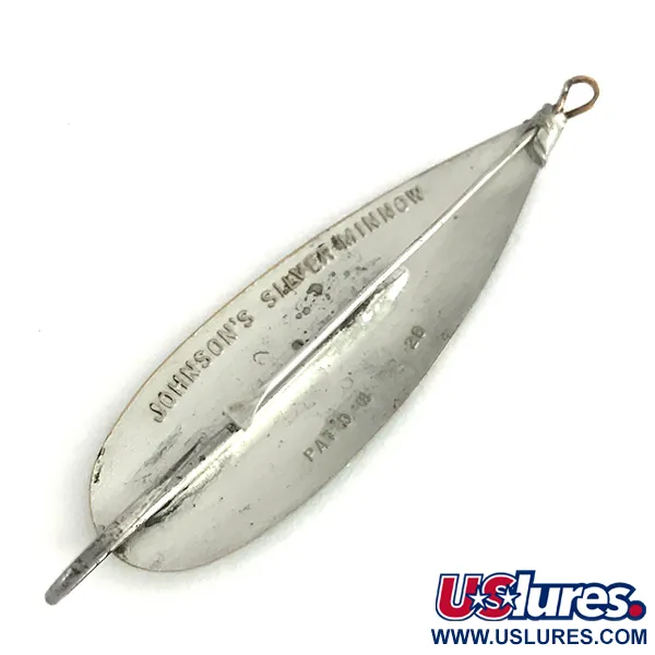 Johnson Silver Minnow Cuillère, Green / Silver, 12g, Anti-herbe, #7683