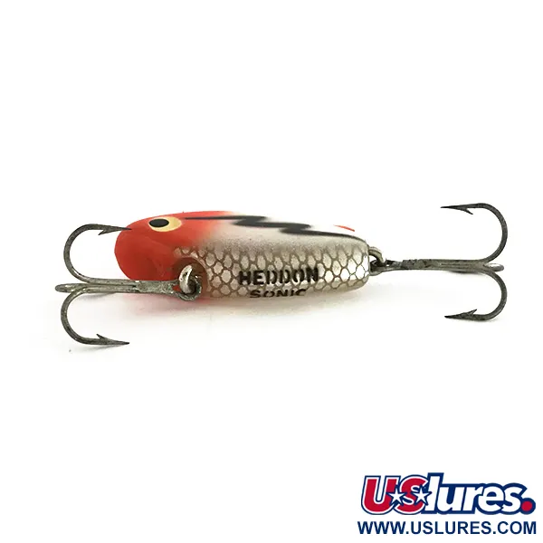 Heddon Sonic Leurre Coulant, Blanc / Rouge, 8.5g, Triples Origine, #7685